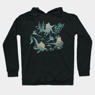 Dino Spinosaurus Underwater Life Hoodie